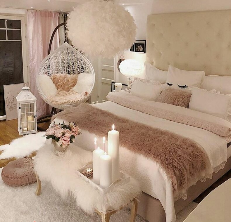 غرف نوم رومانسية 